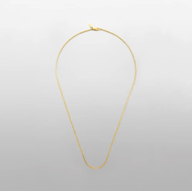 BOX CHAIN NECKLACE GOLD