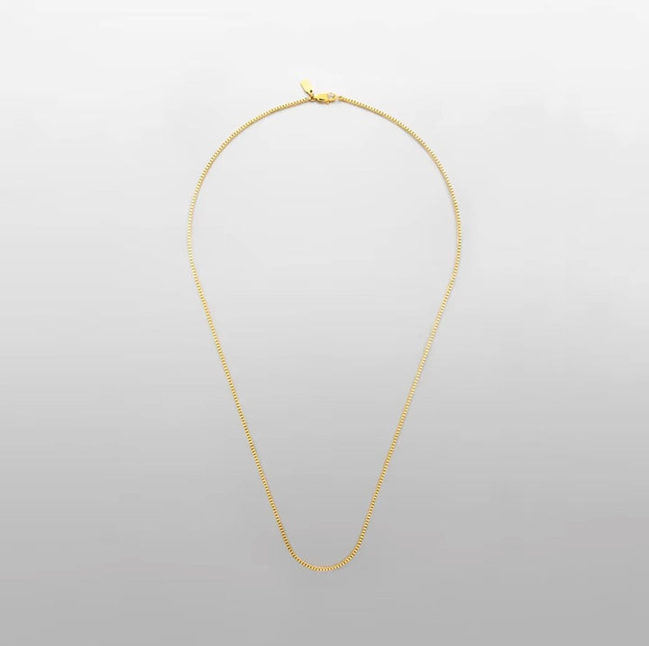 BOX CHAIN NECKLACE GOLD