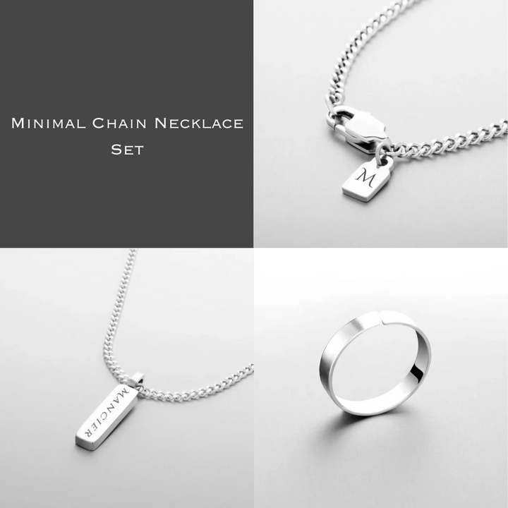 MINIMAL CHAIN NECKLACE SET