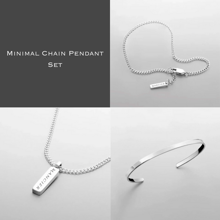 MINIMAL CHAIN PENDANT SET