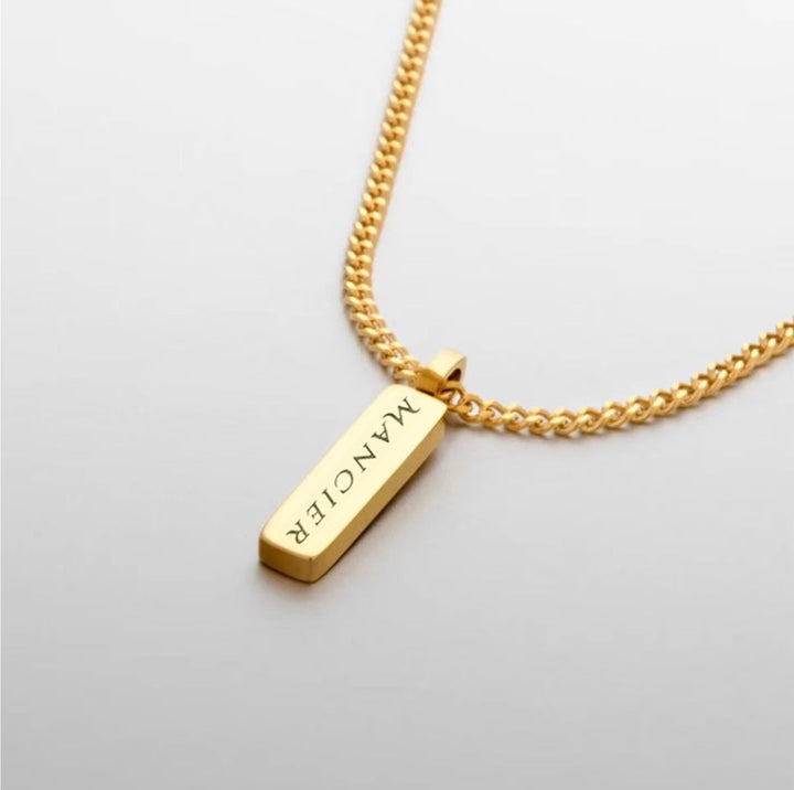 TOTEM PENDANT MINIMAL NECKLACE GOLD