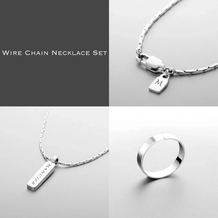 WIRE CHAIN NECKLACE SET